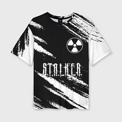 Футболка оверсайз женская S T A L K E R 2: Тени Чернобыля, цвет: 3D-принт