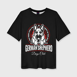 Женская футболка оверсайз Немецкая Овчарка German Shepherd -1