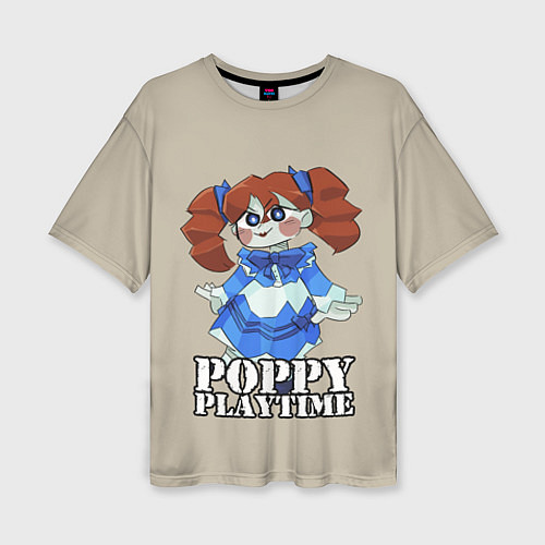 Женская футболка оверсайз Poppy Playtime / 3D-принт – фото 1
