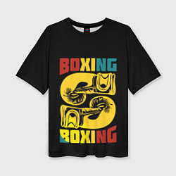 Женская футболка оверсайз Бокс, Boxing