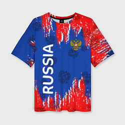Женская футболка оверсайз Патриот России Я Русский!