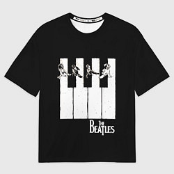 Футболка оверсайз женская THE BEATLES ЗНАМЕНИТАЯ КАРТИНКА, цвет: 3D-принт