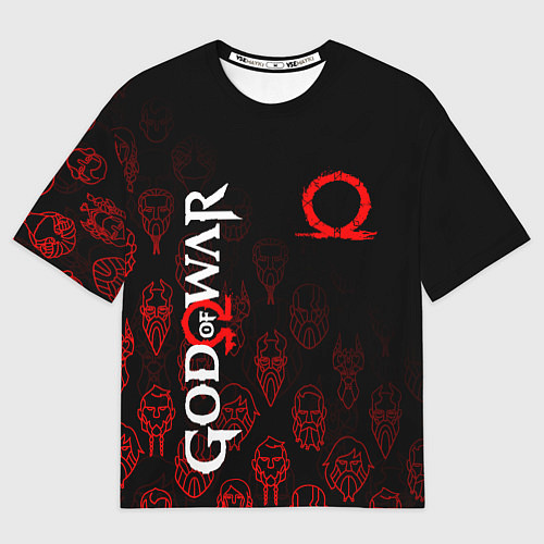 Женская футболка оверсайз GOD OF WAR HEROES ГЕРОИ / 3D-принт – фото 1