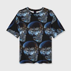 Футболка оверсайз женская Vanguard skull pattern 2022, цвет: 3D-принт