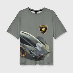 Женская футболка оверсайз Lamborghini concept 2020