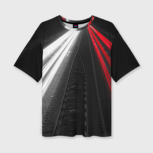 Женская футболка оверсайз Unlimited Highway / 3D-принт – фото 1