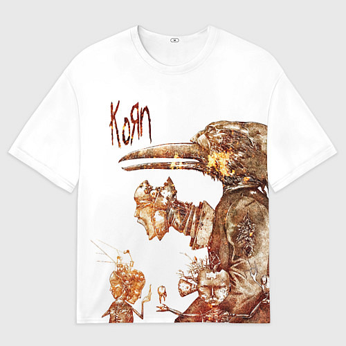 Женская футболка оверсайз Untitled - Korn / 3D-принт – фото 1