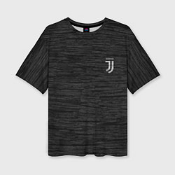 Женская футболка оверсайз Juventus Asphalt theme