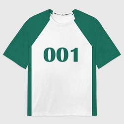 Футболка оверсайз женская Как в Игре в Кальмара Форма игрока 001 Дед, О Иль-, цвет: 3D-принт