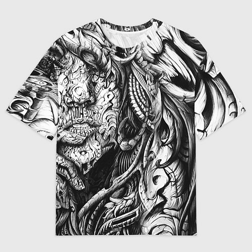 Женская футболка оверсайз Трэш / 3D-принт – фото 1
