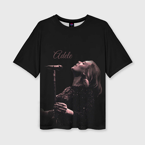 Женская футболка оверсайз Песнь Адель / 3D-принт – фото 1