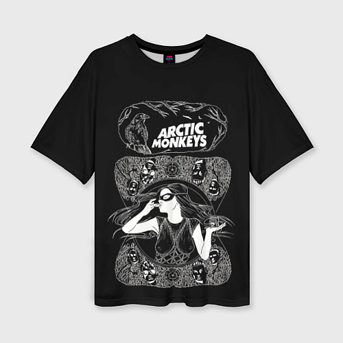Женская футболка оверсайз Arctic monkeys Art / 3D-принт – фото 1
