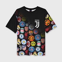 Женская футболка оверсайз JUVENTUS LOGOBOMBING SPORT