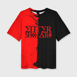 Женская футболка оверсайз Enter shikari Cyber
