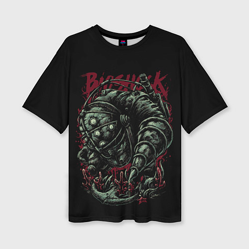 Женская футболка оверсайз Большой папочка / 3D-принт – фото 1