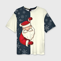 Женская футболка оверсайз Привет Дед Мороз