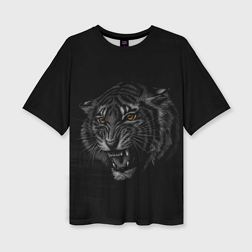 Женская футболка оверсайз Tiger 2022! / 3D-принт – фото 1