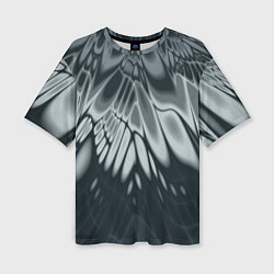 Женская футболка оверсайз Серый - коллекция Лучи - Хуф и Ся