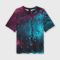Женская футболка оверсайз Ностальгия фиолетового дождя