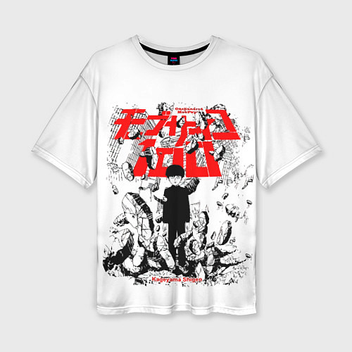 Женская футболка оверсайз Mob Psycho 100 - Kageyama Shigeo / 3D-принт – фото 1