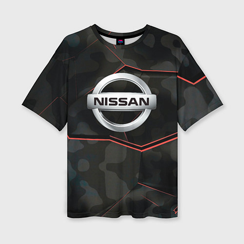 Женская футболка оверсайз Nissan xtrail / 3D-принт – фото 1