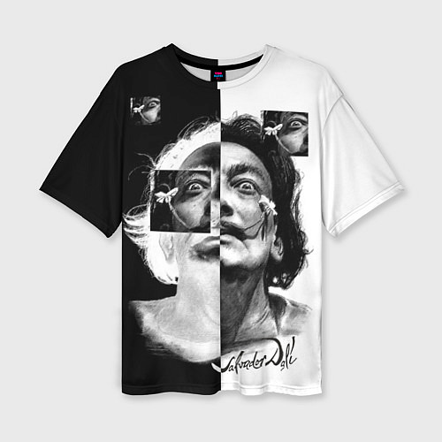 Женская футболка оверсайз Salvador Dali - Сальвадор Дали / 3D-принт – фото 1