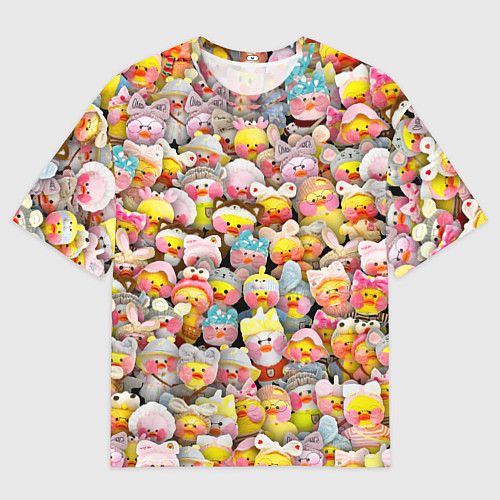 Женская футболка оверсайз Уточки Лалафанфан / 3D-принт – фото 1