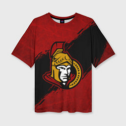 Женская футболка оверсайз Оттава Сенаторз , Ottawa Senators