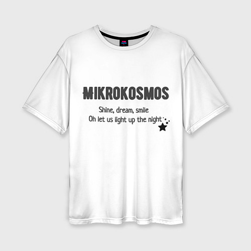 Женская футболка оверсайз Mikrokosmos / 3D-принт – фото 1