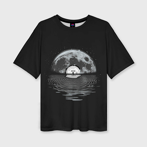 Женская футболка оверсайз Лунная Песнь / 3D-принт – фото 1