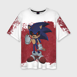 Женская футболка оверсайз Sonic Exe!
