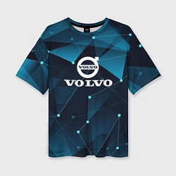 Женская футболка оверсайз Volvo - Geometry