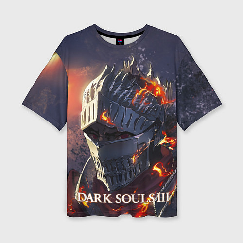 Женская футболка оверсайз DARK SOULS III Рыцарь Солнца Дарк Соулс / 3D-принт – фото 1