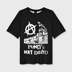 Женская футболка оверсайз Анархист Панк