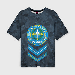 Женская футболка оверсайз Эмблема ВВС