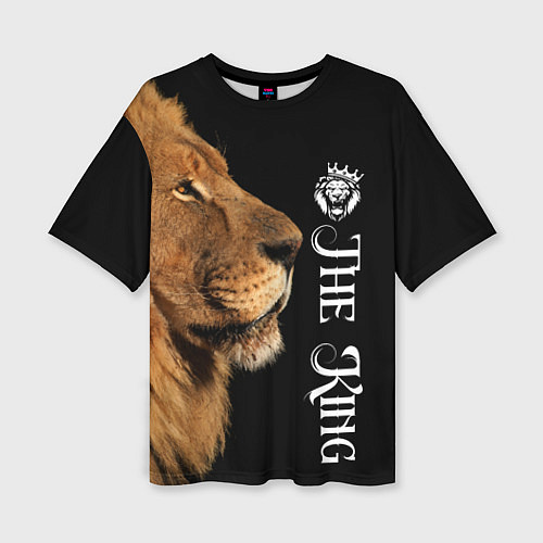 Женская футболка оверсайз ЛЕВ КОРОЛЬ LION KING / 3D-принт – фото 1