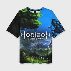 Женская футболка оверсайз Horizon Zero Dawn Топ
