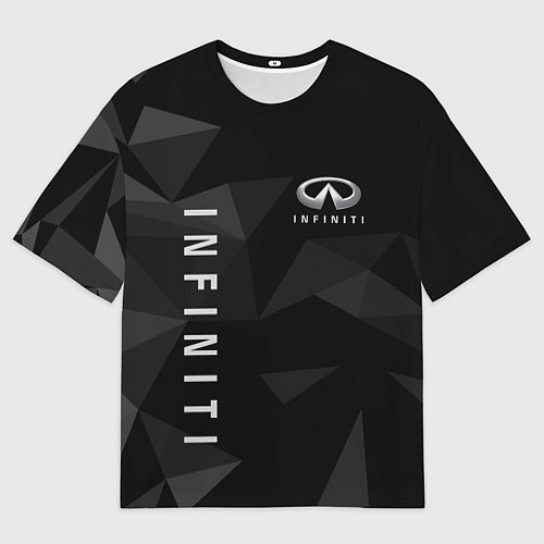 Женская футболка оверсайз Infiniti Инфинити / 3D-принт – фото 1