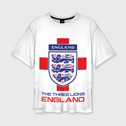Женская футболка оверсайз Сборная Англии по футболу