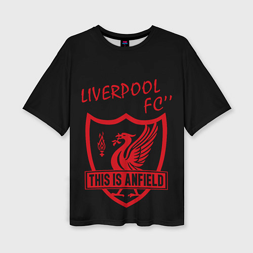 Женская футболка оверсайз Liverpool Ливерпуль / 3D-принт – фото 1