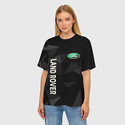 Футболка оверсайз женская Land Rover геометрия, цвет: 3D-принт — фото 2