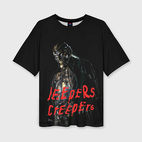 Женская футболка оверсайз Джиперс Криперс - жуткий монстр / 3D-принт – фото 1