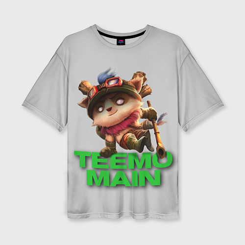 Женская футболка оверсайз Teemo main / 3D-принт – фото 1