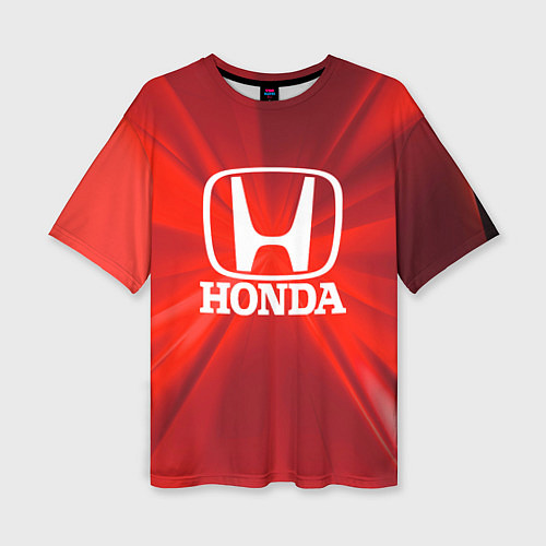 Женская футболка оверсайз Хонда HONDA / 3D-принт – фото 1