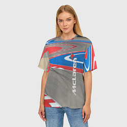 Футболка оверсайз женская McLaren Racing Route, цвет: 3D-принт — фото 2