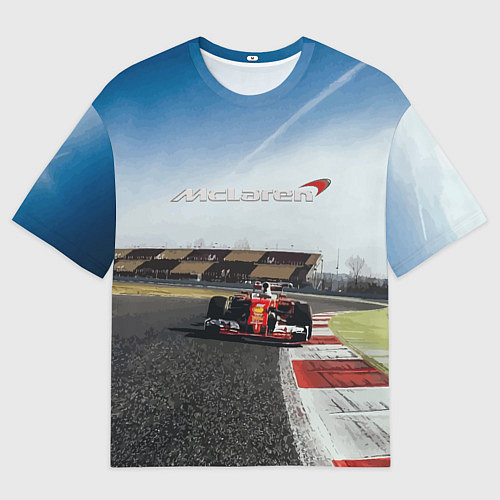 Женская футболка оверсайз McLaren F1 Racing Team / 3D-принт – фото 1