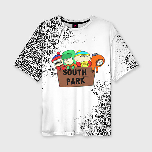 Женская футболка оверсайз Южный парк - персонажи South Park / 3D-принт – фото 1