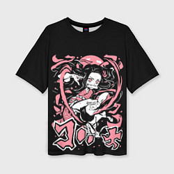 Женская футболка оверсайз НЕДЗУКО МАГИЯ КРОВИ