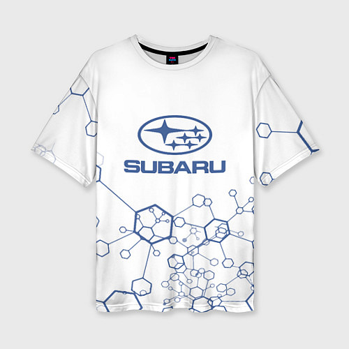 Женская футболка оверсайз Субару subaru / 3D-принт – фото 1