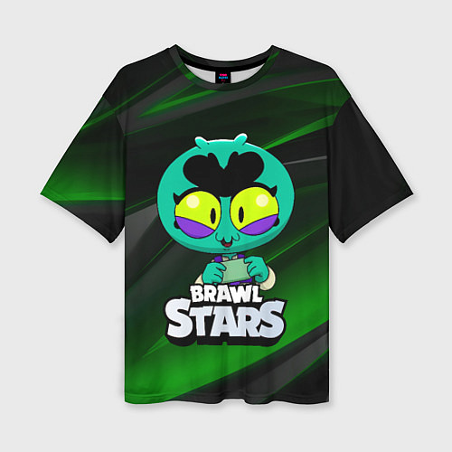 Женская футболка оверсайз Brawl Stars green Eve / 3D-принт – фото 1